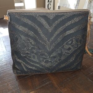 Elegant Black and Gold Women's Bag